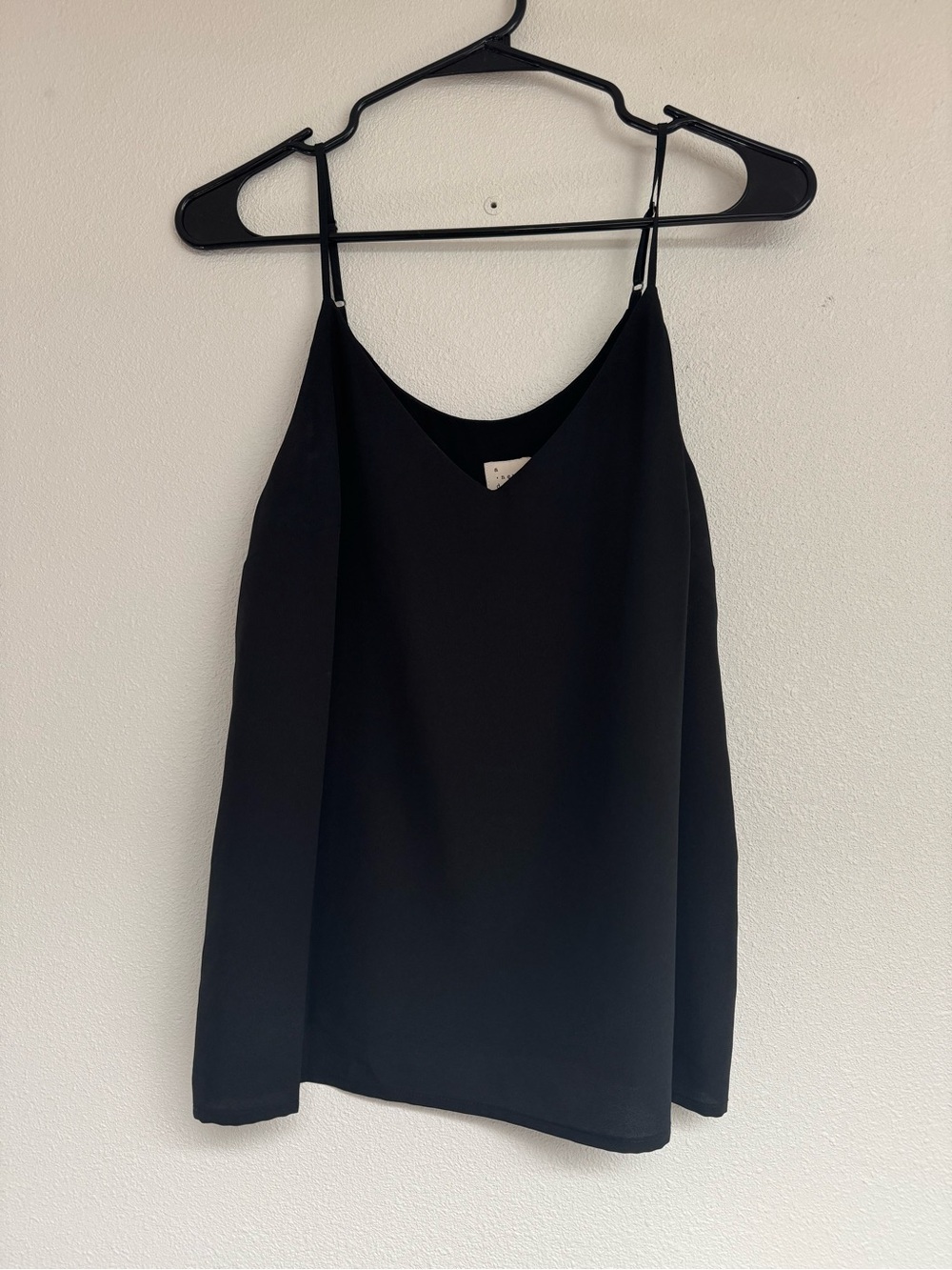 A new day Black V-Neck Spaghetti Strap Camisole